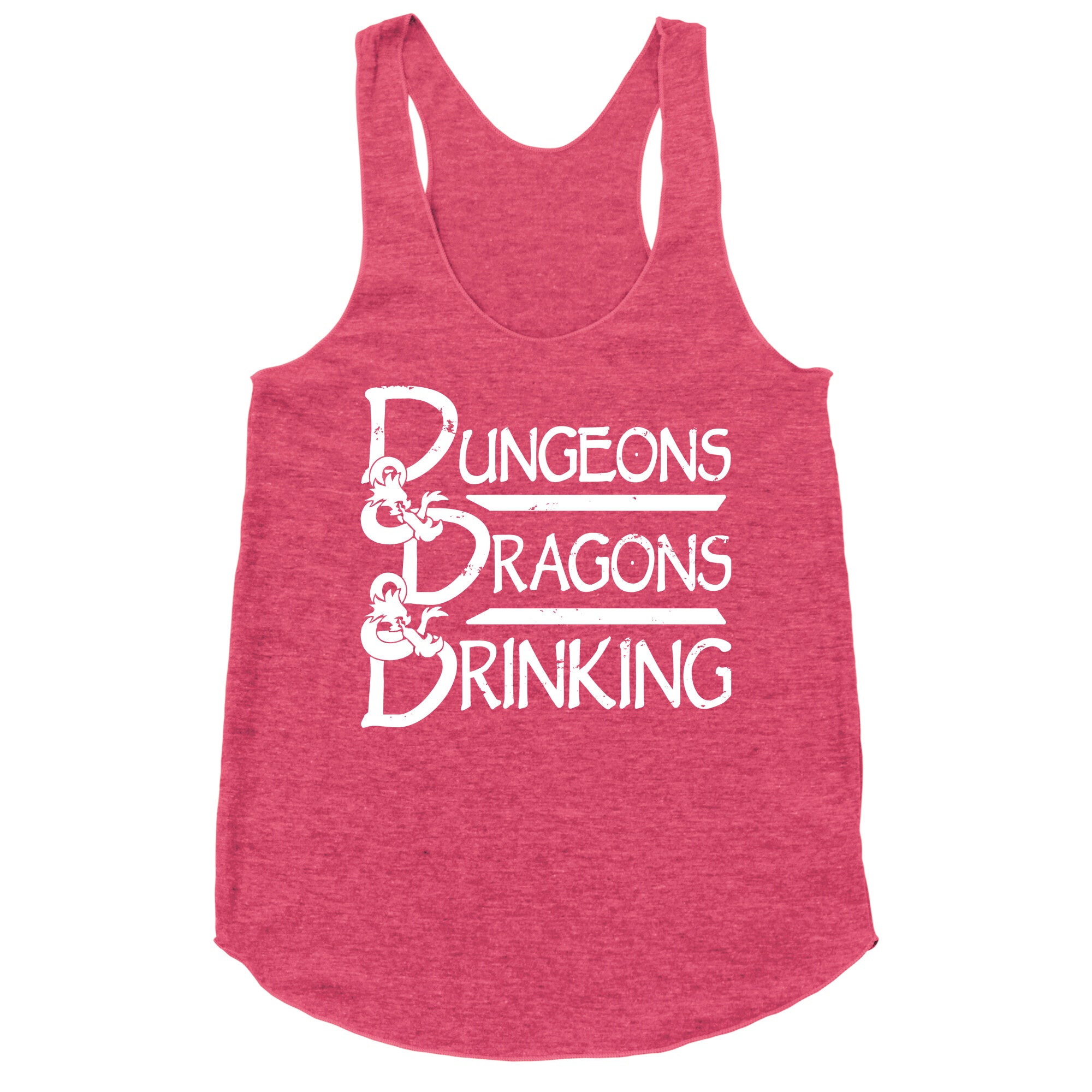 Dungeons & Dragons & Drinking Racerback Tank
